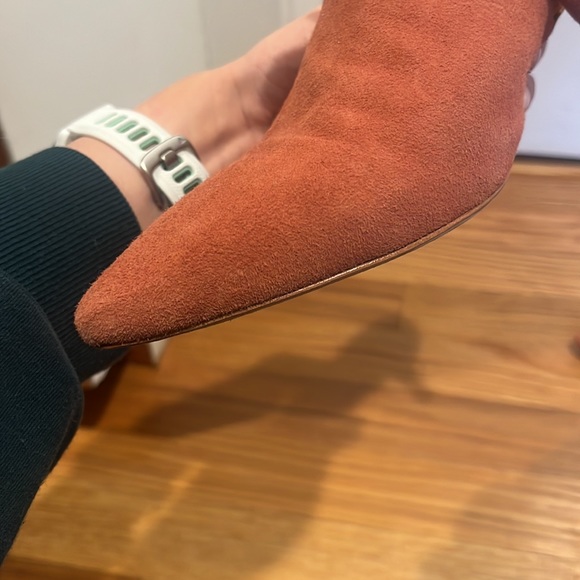 Loeffler Randall Berkley Mule Heels Suede Dusty Rose 8.5 Kitten Heel - Picture 6 of 10